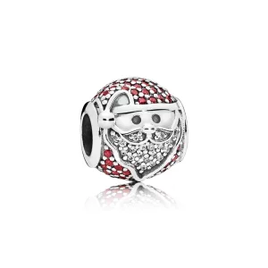 (image pour) PANDORA - Charm Joyeux Père Noël étincelant - 796385CZR