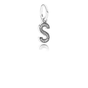 (image pour) PANDORA - Charm Lettre S 791331CZ