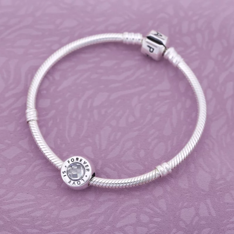 (image pour) PANDORA - Charm Love is Forever - 791813CZ - Afficher 2