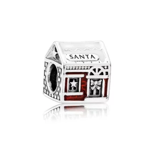 (image pour) PANDORA - Charm Maison du Père Noël - 792003ENMX