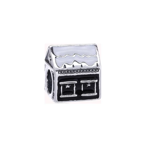(image pour) PANDORA - Charm Maison Noir - PD0079-1