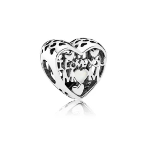 (image pour) PANDORA - Charm Maman Je t'Aime - 792067EN23