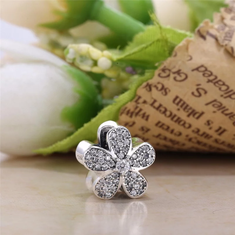 (image pour) PANDORA - Charm Marguerite éblouissante - 781480CZ - Afficher 3