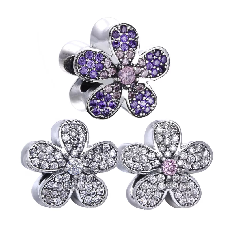 (image pour) PANDORA - Charm Marguerite éblouissante - 781480CZ - Afficher 6