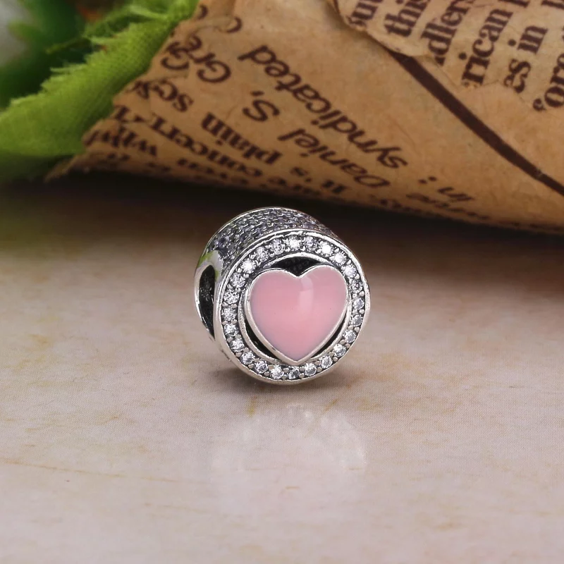 (image pour) PANDORA - Charm Merveilleux Amour Rose - 792034CZ - Afficher 3