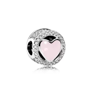 (image pour) PANDORA - Charm Merveilleux Amour Rose - 792034CZ