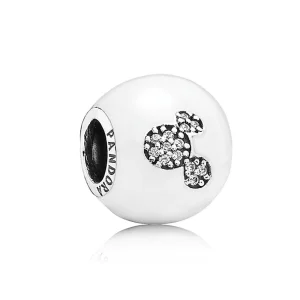 (image pour) PANDORA - Charm Mickey la souris "J'aime Mickey" - 7501055880560P