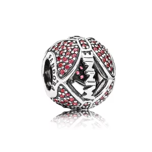 (image pour) PANDORA - Charm Minnie Mouse "L'arc étincelant de Minnie" Violet - 7501055880562P