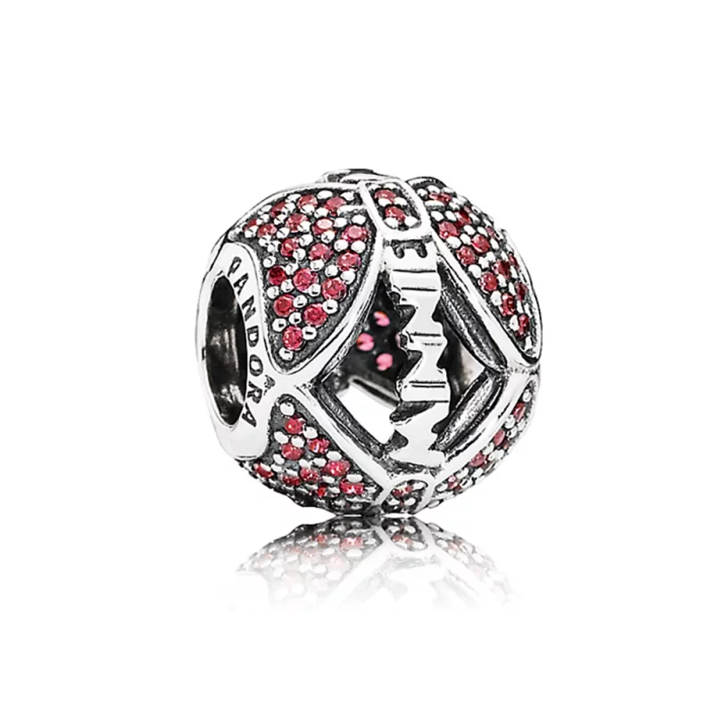 (image pour) PANDORA - Charm Minnie Mouse "L'arc étincelant de Minnie" Violet - 7501055880562P