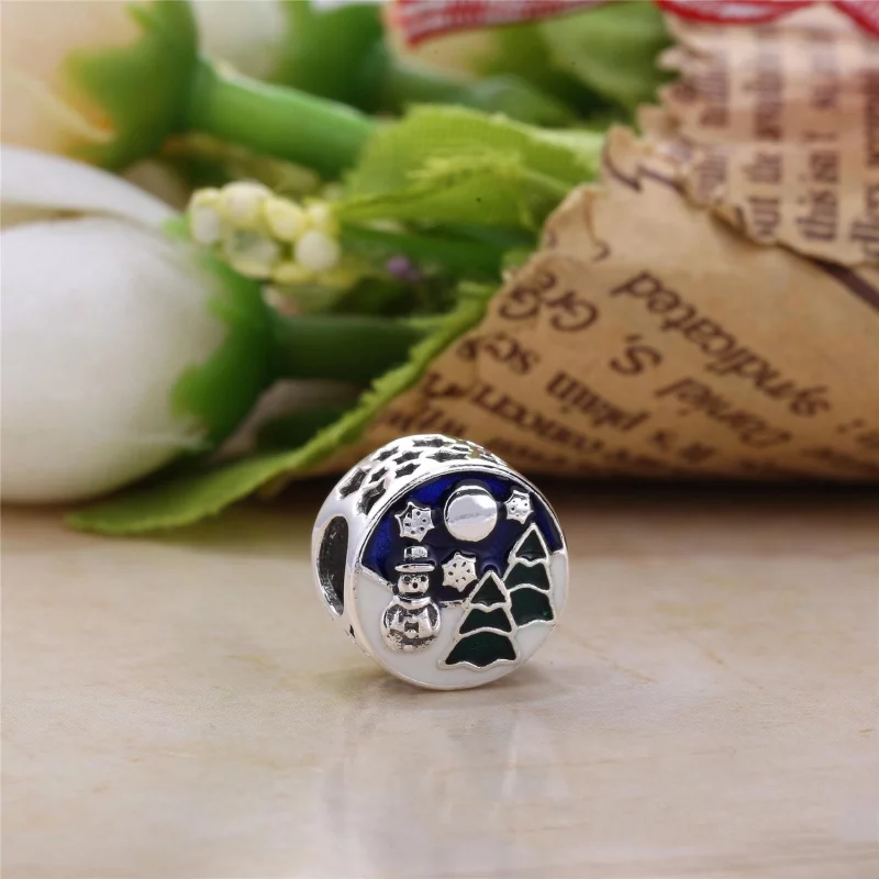 (image pour) PANDORA - Charm Monde Merveilleux Enneigé - 796384ENMX - Afficher 2