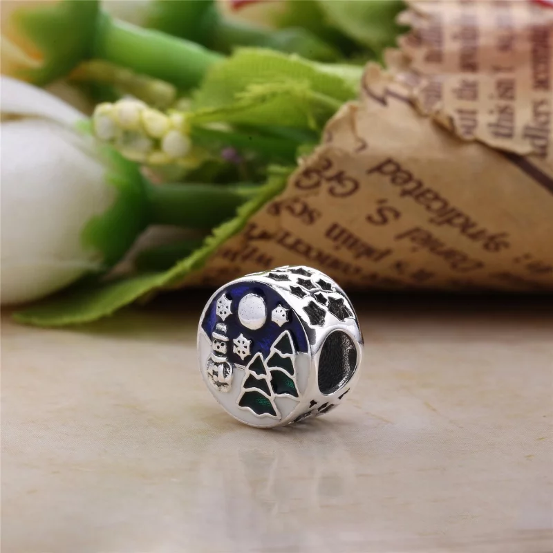 (image pour) PANDORA - Charm Monde Merveilleux Enneigé - 796384ENMX - Afficher 3
