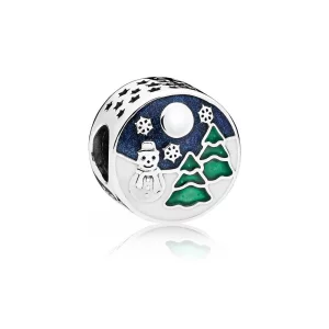 (image pour) PANDORA - Charm Monde Merveilleux Enneigé - 796384ENMX