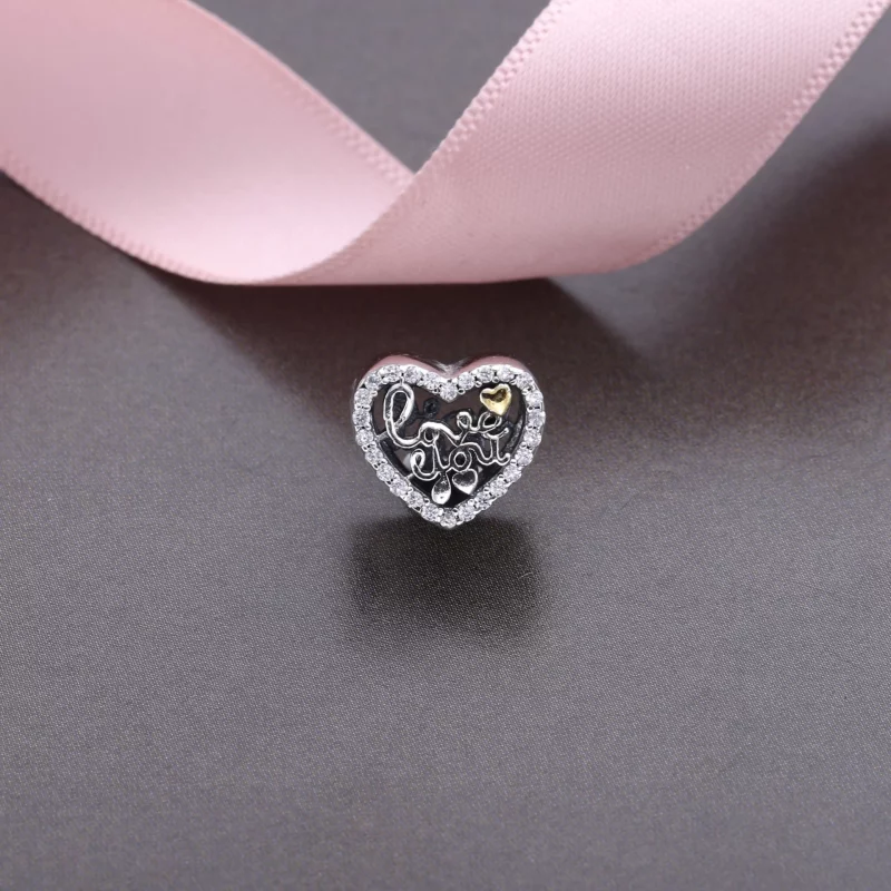 (image pour) PANDORA - Charm Mot d'Amour - 792037CZ - Afficher 2