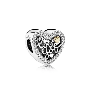 (image pour) PANDORA - Charm Mot d'Amour - 792037CZ