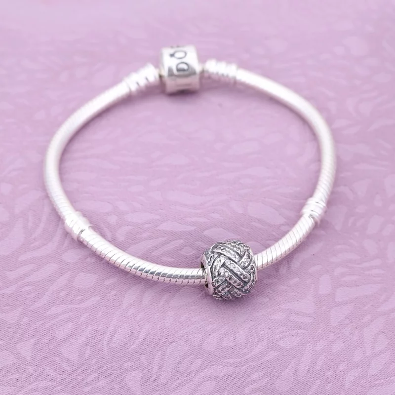 (image pour) PANDORA - Charm Nœud d'Amour Scintillant - 791537CZ - Afficher 2