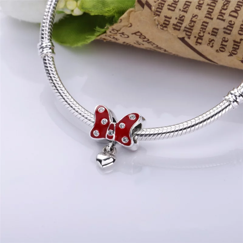 (image pour) PANDORA - Charm Nœud papillon Rouge - PJ00298-1 - Afficher 2
