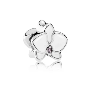PANDORA - Charm Orchidée Blanche - 792074EN12 (image pour) PANDORA - Charm Orchidée Blanche - 792074EN12