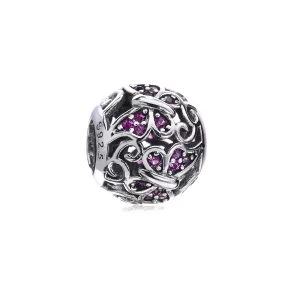 (image pour) PANDORA - Charm Papillon Openwork Violet - PX00143-1