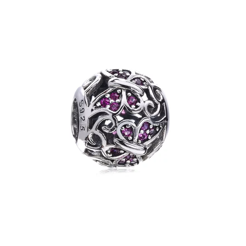 (image pour) PANDORA - Charm Papillon Openwork Violet - PX00143-1