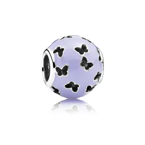 (image pour) PANDORA - Charm Papillons flottants à la lavande Bleu - 791483EN66