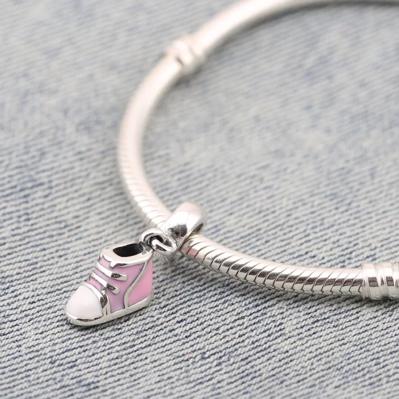 (image pour) PANDORA - Charm Pendentif Bootie Rose - PJ0009-1I - Afficher 3