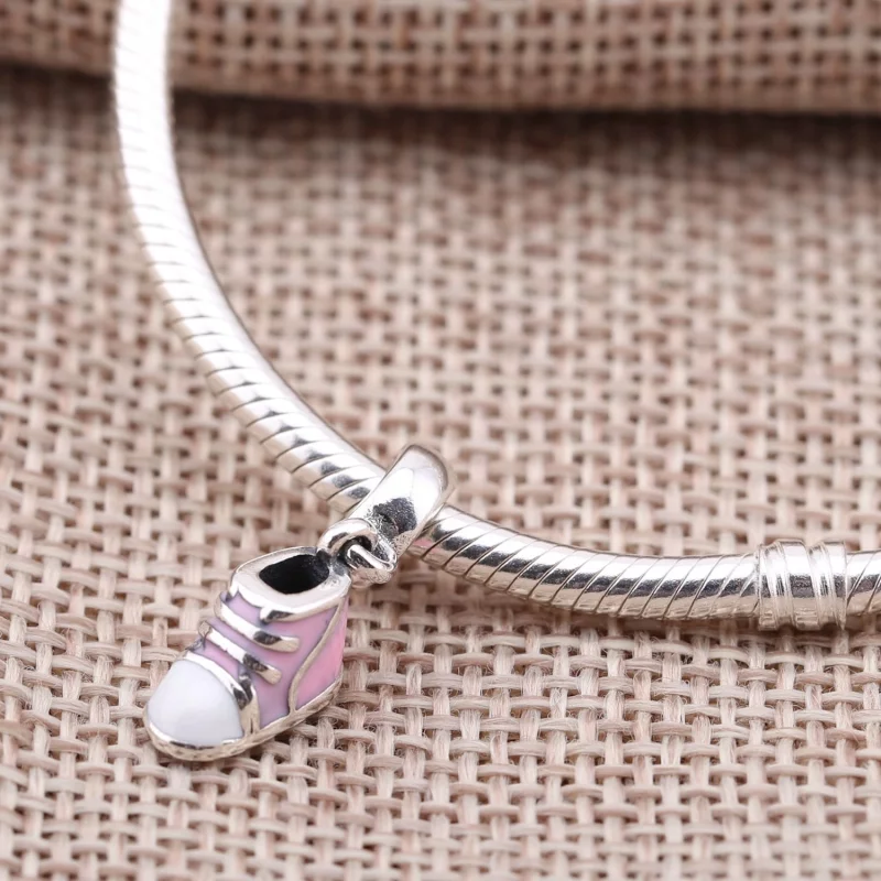 (image pour) PANDORA - Charm Pendentif Bootie Rose - PJ0009-1I - Afficher 4