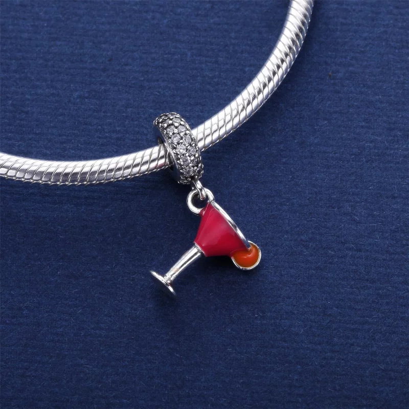 (image pour) PANDORA - Charm Pendentif Cocktail Fruité - 792153ENMX - Afficher 3