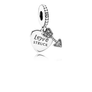 PANDORA - Charm Pendentif Coeur et flèche - 792041CZ (image pour) PANDORA - Charm Pendentif Coeur et flèche - 792041CZ