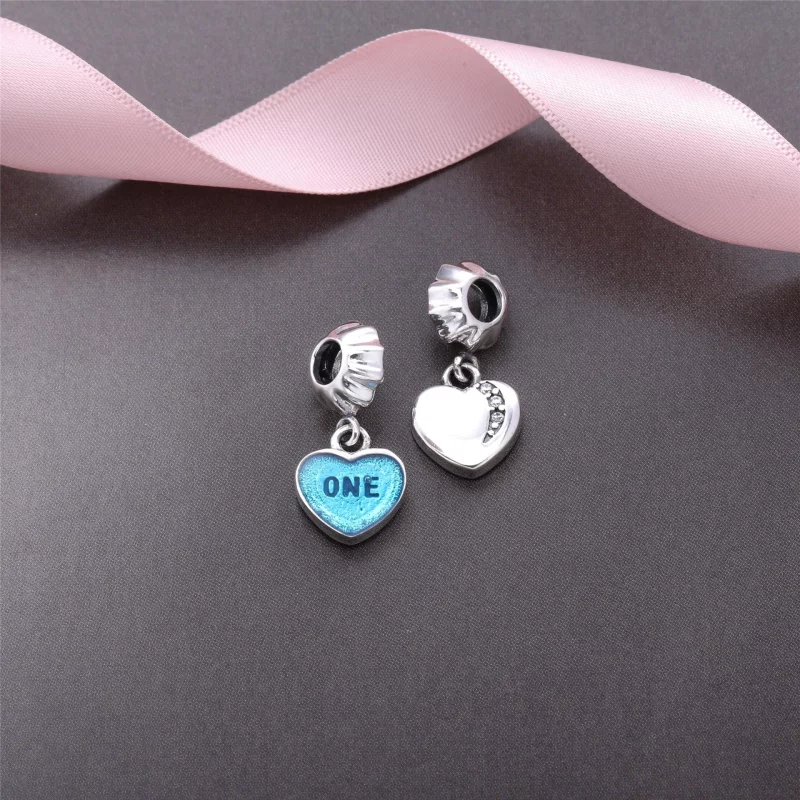 (image pour) PANDORA - Charm Pendentif Coeur "Un Amour" Rouge - PJ0002-1 - Afficher 3