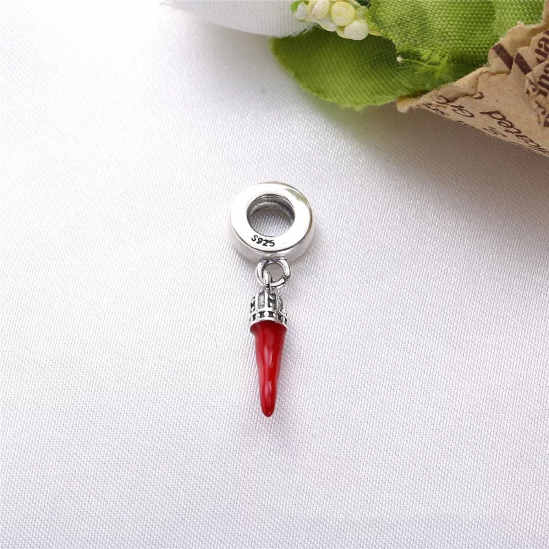 (image pour) PANDORA - Charm Pendentif Cornicello Rouge - 791361EN09 - Afficher 2