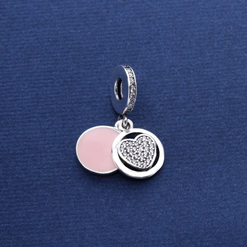 (image pour) PANDORA - Charm Pendentif Cœur Dévoué - 792149EN24 - Afficher 2