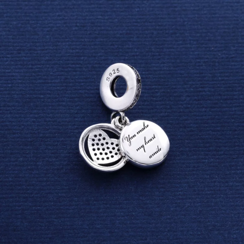 (image pour) PANDORA - Charm Pendentif Cœur Dévoué - 792149EN24 - Afficher 3