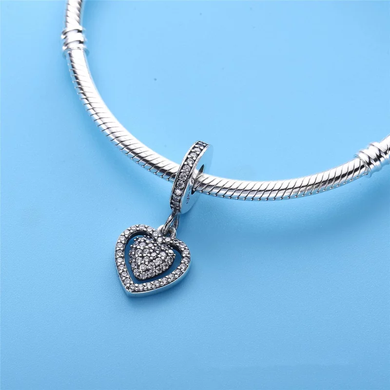 (image pour) PANDORA - Charm Pendentif Cœur - KFPRtkQe - Afficher 4