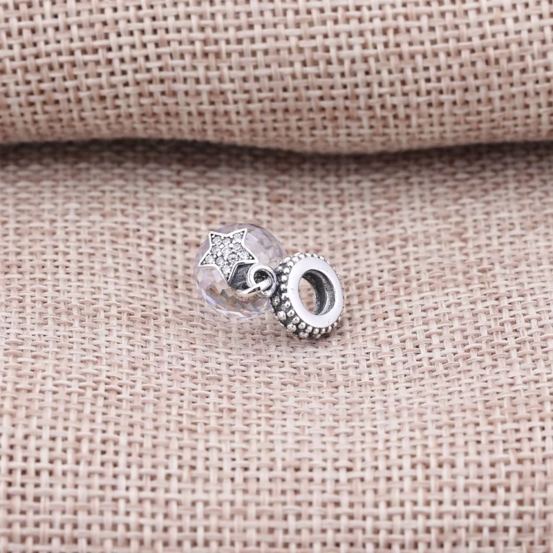 (image pour) PANDORA - Charm Pendentif Lune et Etoile 791392CZ - Afficher 2
