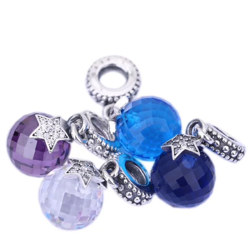 (image pour) PANDORA - Charm Pendentif Lune et Etoile 791392CZ - Afficher 6