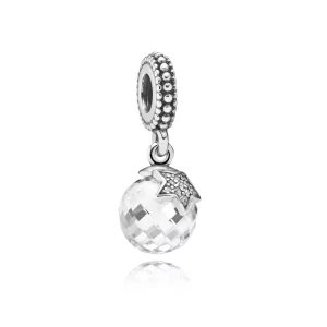 (image pour) PANDORA - Charm Pendentif Lune et Etoile 791392CZ