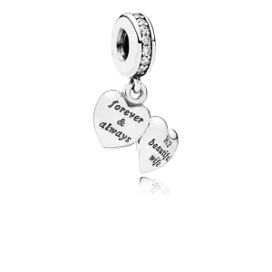 (image pour) PANDORA - Charm Pendentif Ma Ravissante épouse - 791524CZ