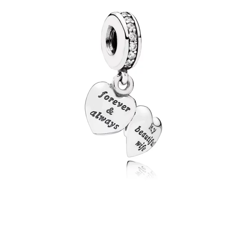 (image pour) PANDORA - Charm Pendentif Ma Ravissante épouse - 791524CZ