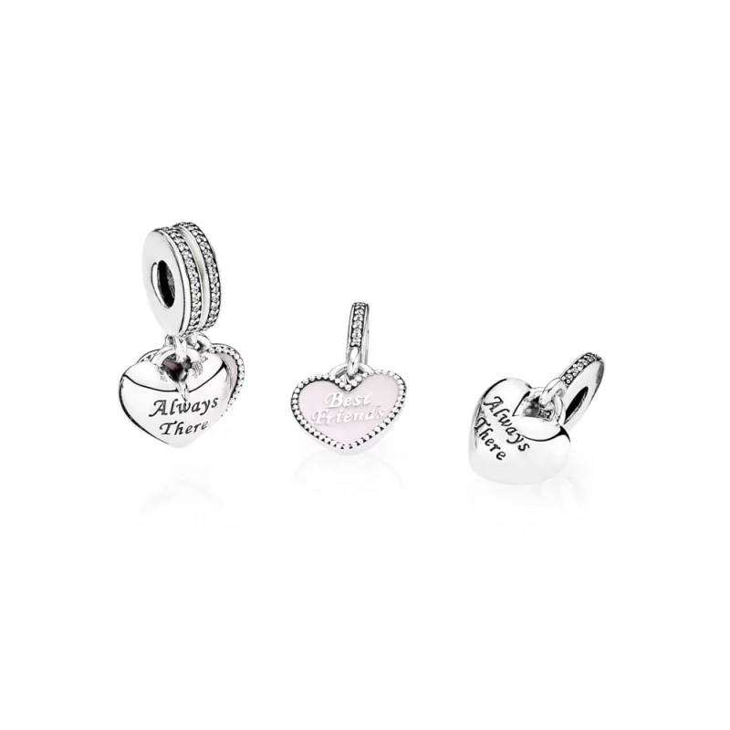 (image pour) PANDORA - Charm Pendentif Meilleures Amies - 791950CZ - Afficher 2