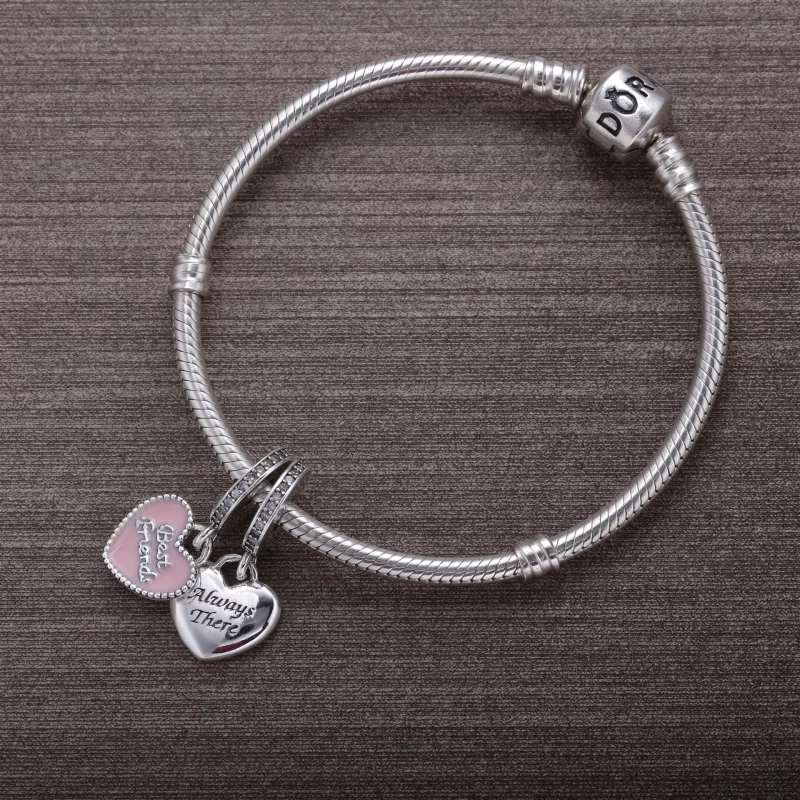 (image pour) PANDORA - Charm Pendentif Meilleures Amies - 791950CZ - Afficher 5