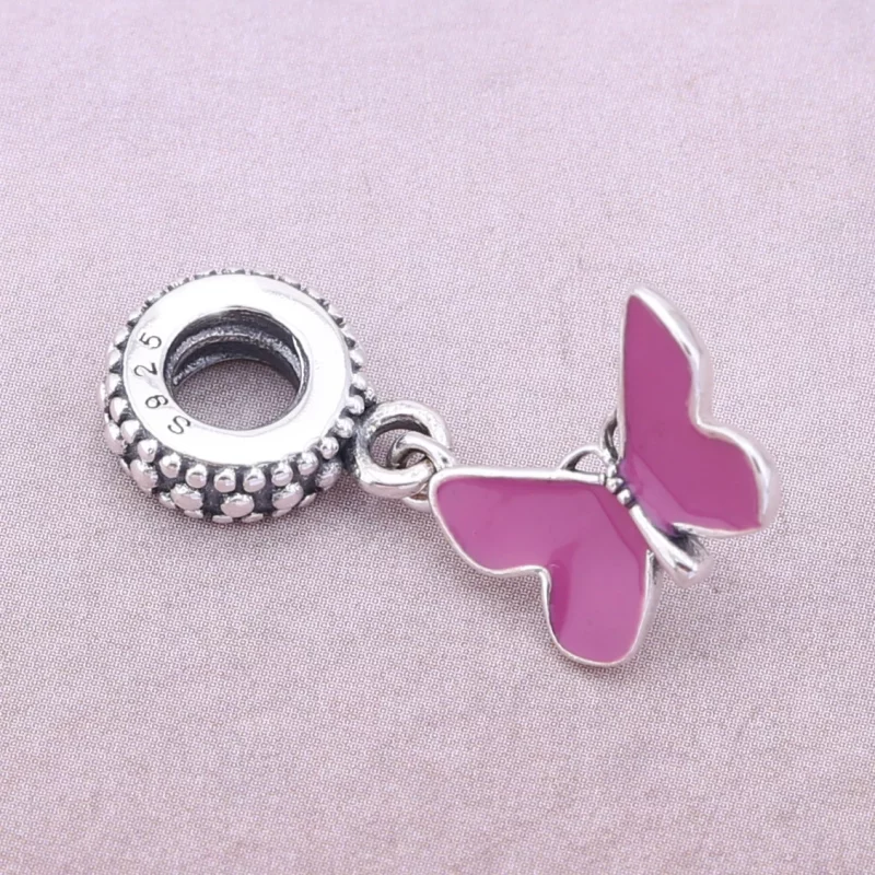 (image pour) PANDORA - Charm Pendentif Papillon Rose - PJ00113-1 - Afficher 2
