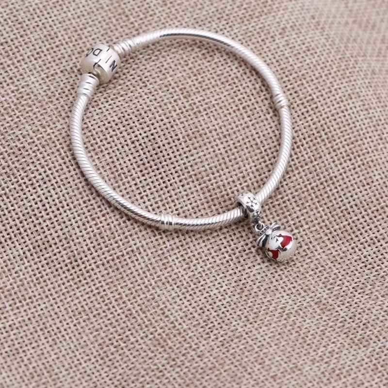 (image pour) PANDORA - Charm Pendentif Renne en train de caresser Rouge - 791768EN07 - Afficher 2