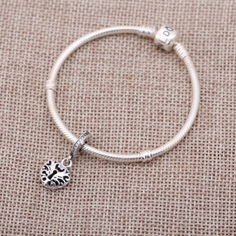 (image pour) PANDORA - Charm Pendentif Serrure coeur complexe - 791876CZ - Afficher 2