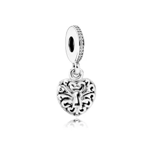 (image pour) PANDORA - Charm Pendentif Serrure coeur complexe - 791876CZ