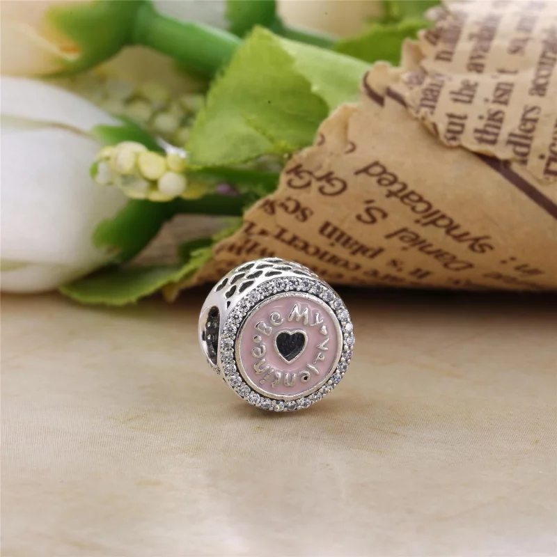 (image pour) PANDORA - Charm Pendentif Sois ma Valentine Rose - 792040CZ - Afficher 2