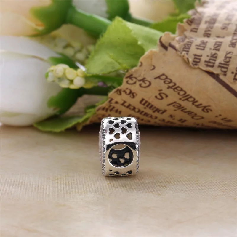 (image pour) PANDORA - Charm Pendentif Sois ma Valentine Rose - 792040CZ - Afficher 3