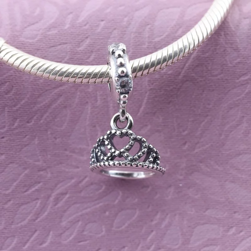 (image pour) PANDORA - Charm Pendentif Tiare de Cœurs - 791738CZ - Afficher 2
