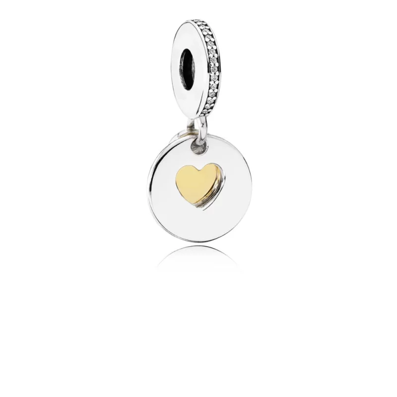 (image pour) PANDORA - Charm pendentif Toi et Moi pour Toujours - 791979CZ - Afficher 2