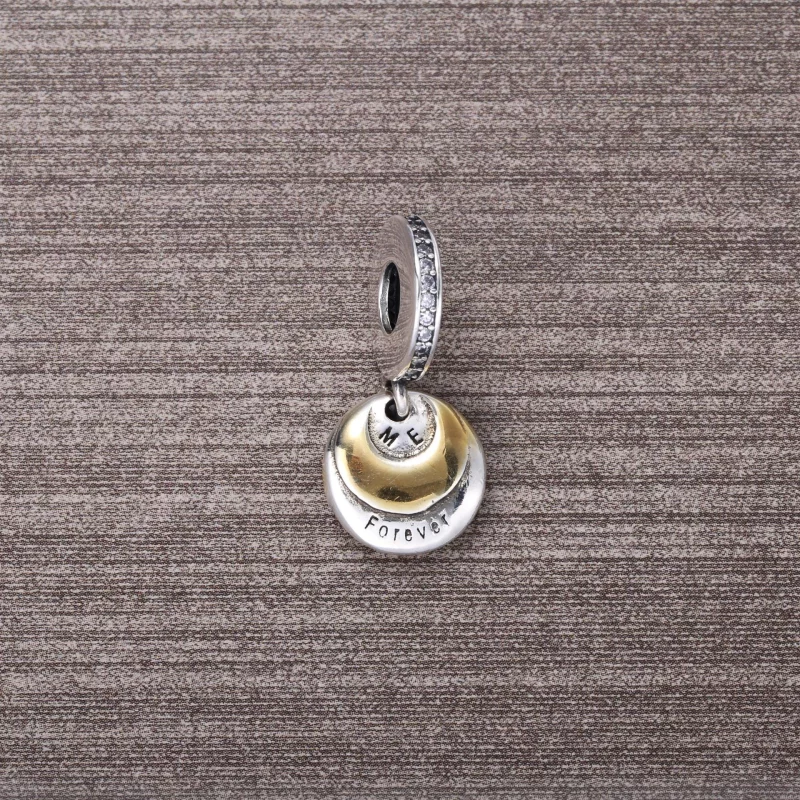 (image pour) PANDORA - Charm pendentif Toi et Moi pour Toujours - 791979CZ - Afficher 3