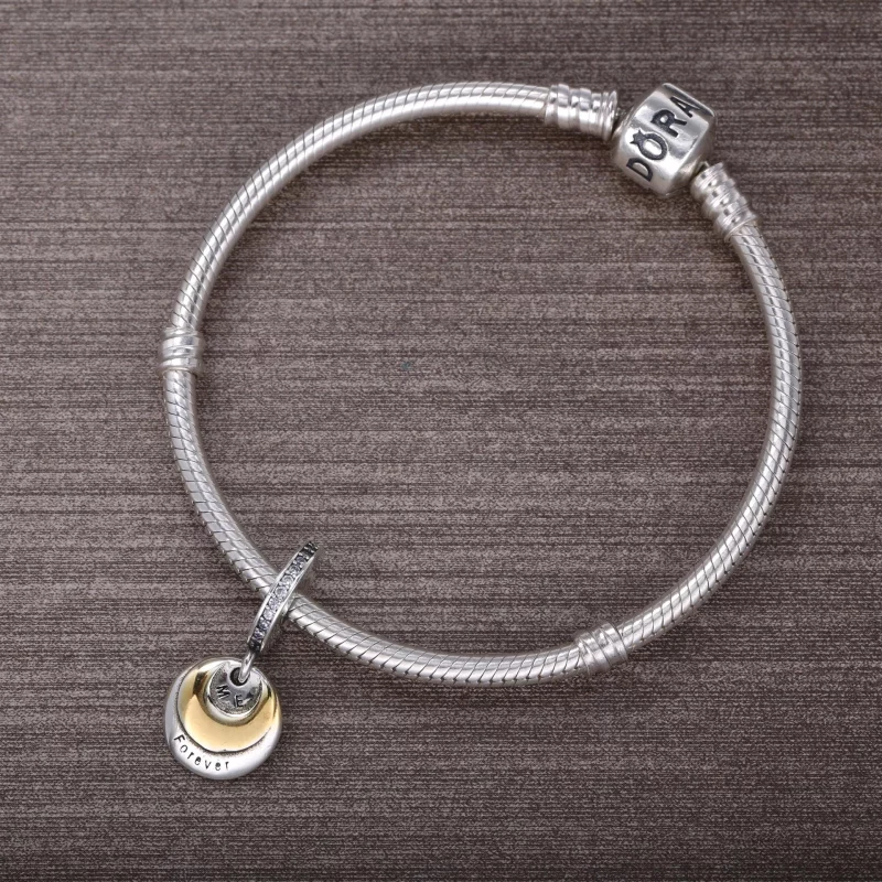 (image pour) PANDORA - Charm pendentif Toi et Moi pour Toujours - 791979CZ - Afficher 5